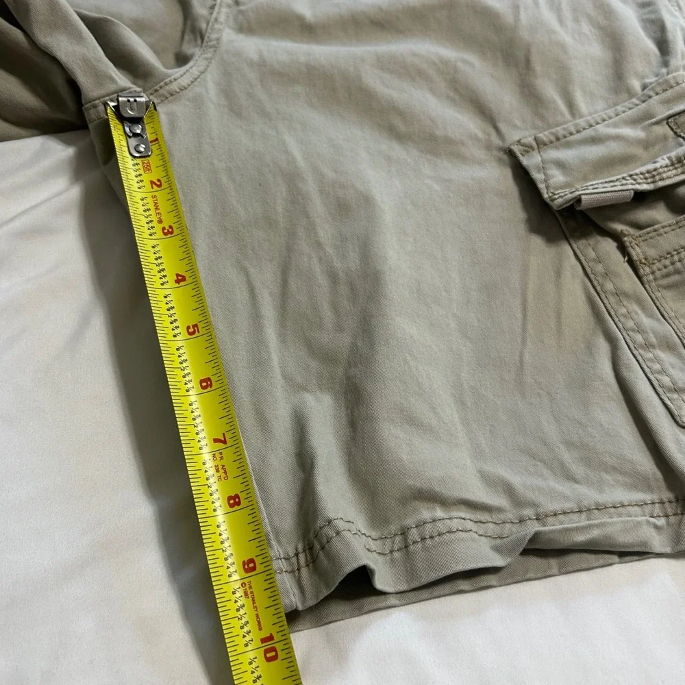 Unionbay Mens Tan Khaki Cargo Shorts Size 36 Stretch Cotton Utility Outdoor